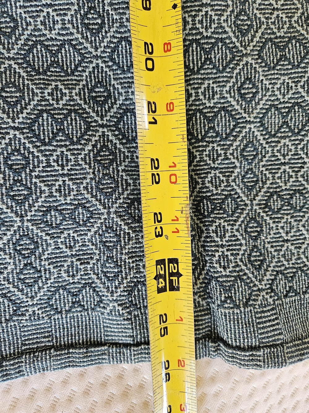 Blue Geometric Woven Kitchen Towel - Picture 5 of 6